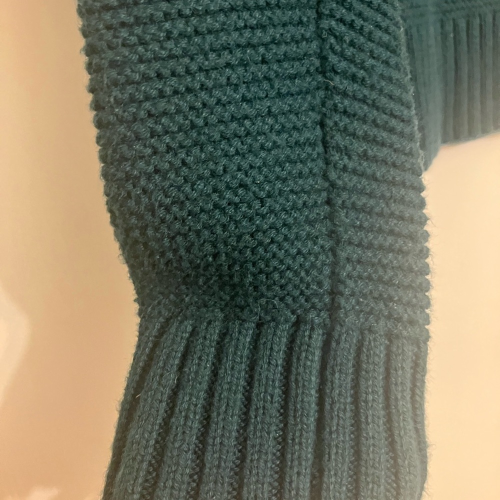 J. Crew Women's long sleeve Deep Teal knit Crew Neck Sweater XXS - Picture 4 of 8